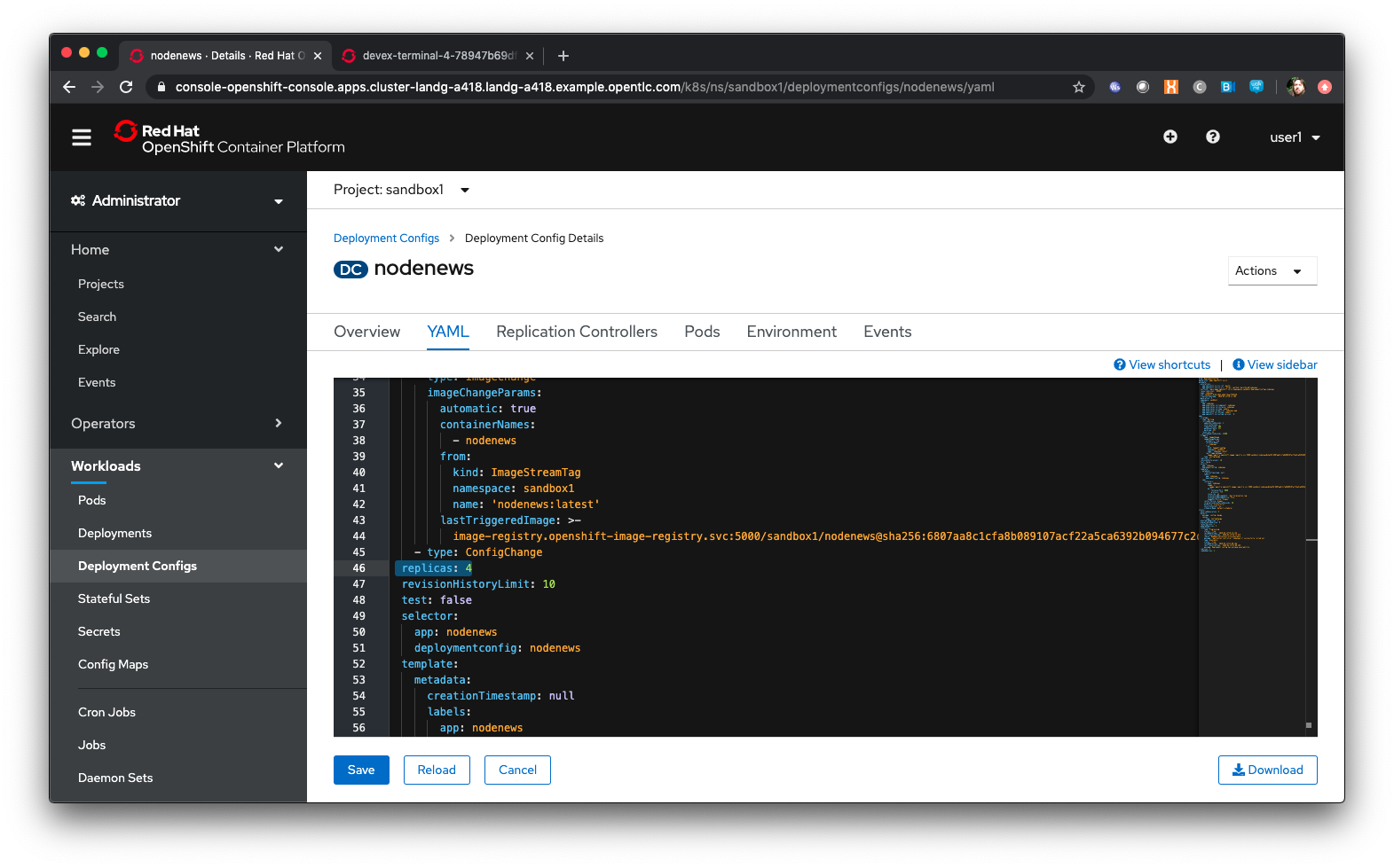 Editing the DC YAML