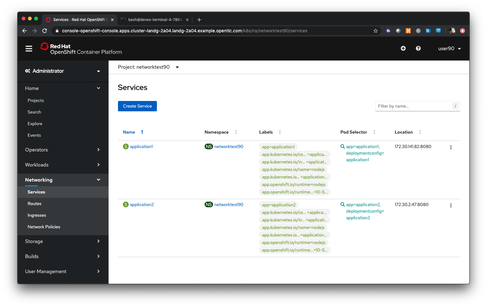 Example Services